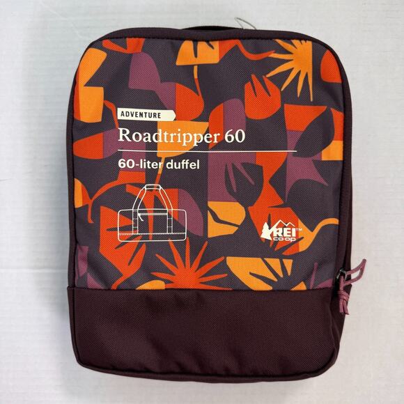 REI Handbags - REI Co-op Roadtripper 60 Liter Duffel Bag Adventure Travel Sol Geo Raisin NEW